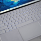 The XPS 13's backlighting could be better, but one interesting thing about the white model is that you can feel the weave of the fiberglass on the laptops deck, which is something that doesn’t happen if you go for the black carbon fiber version.